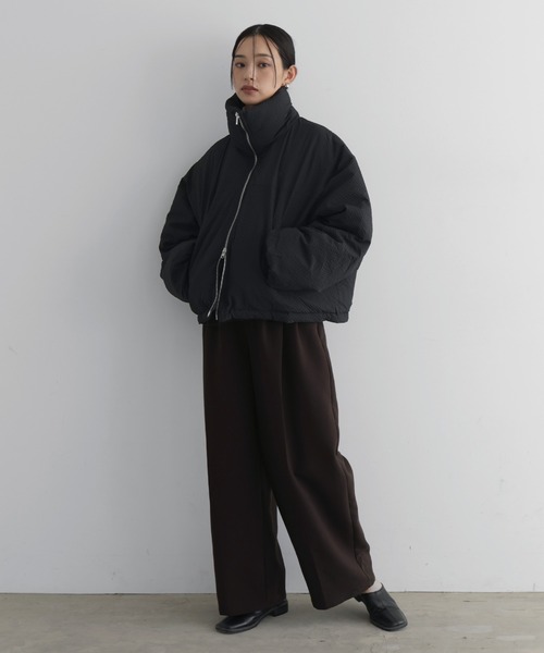  hellam（へラム）の「パディングショートダウンジャケット（ダウンジャケット/コート・レディース・ベージュ/ブラック/アイボリー/ブラウン・FREE）」の21枚目の写真