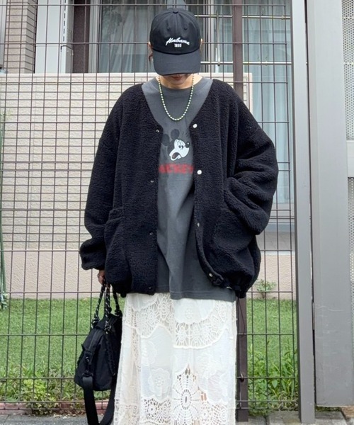 notch.(ノッチ)の「【notch. by KR】リバーシブルボアキルティングJK(ブルゾン・レディース・モカ/ブラック/オリーブ・M)」の1枚目の写真