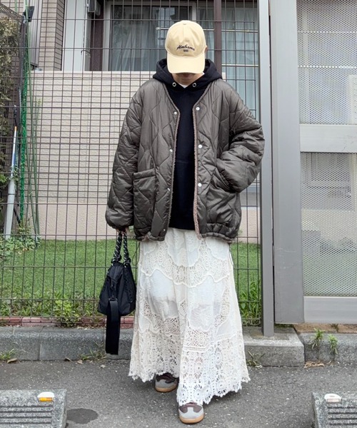 notch.(ノッチ)の「【notch. by KR】リバーシブルボアキルティングJK(ブルゾン・レディース・モカ/ブラック/オリーブ・M)」の18枚目の写真