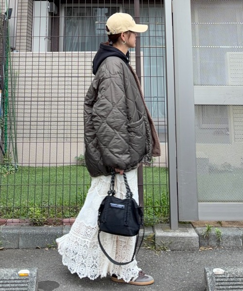 notch.(ノッチ)の「【notch. by KR】リバーシブルボアキルティングJK(ブルゾン・レディース・モカ/ブラック/オリーブ・M)」の19枚目の写真