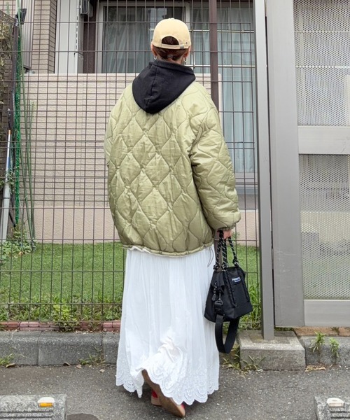 notch.(ノッチ)の「【notch. by KR】リバーシブルボアキルティングJK(ブルゾン・レディース・モカ/ブラック/オリーブ・M)」の10枚目の写真