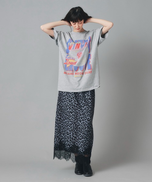 AT THE TRNK(アットザトランク)の「レコードプリント Tシャツ AT THE TRNK(Tシャツ/カットソー・レディース・ブラック/グレー/アイボリー・L/M)」の19枚目の写真