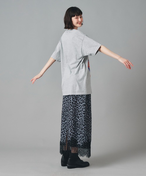AT THE TRNK(アットザトランク)の「レコードプリント Tシャツ AT THE TRNK(Tシャツ/カットソー・レディース・ブラック/グレー/アイボリー・L/M)」の18枚目の写真
