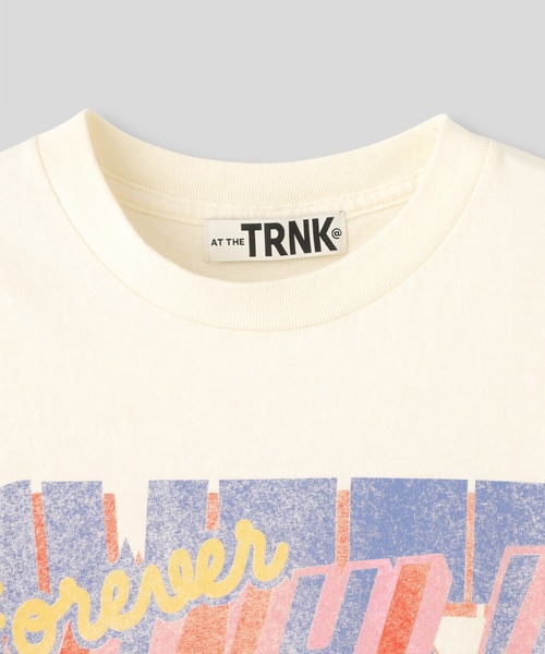 AT THE TRNK(アットザトランク)の「レコードプリント Tシャツ AT THE TRNK(Tシャツ/カットソー・レディース・ブラック/グレー/アイボリー・L/M)」の8枚目の写真