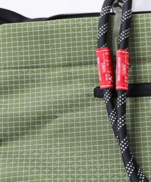 COCOMOMO（ココモモ）の「ロープハンドルトートバッグ ロープバッグ ロープハンドル バッグ トートバッグ 2way ハンドバッグ ショルダーバッグ グリッド柄 大容量（トートバッグ・レディース・ダークグレー/グリーン/ブラック/ブラウン/パープル・FREE）」の21枚目の写真