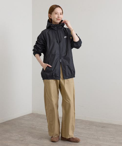 【希少・極美品】NIKEナイロンジャケット バッグロゴ ゴツナイキ ブラック NIKE/ ナイキ WR LND ジャケット26（その他アウター）｜U by