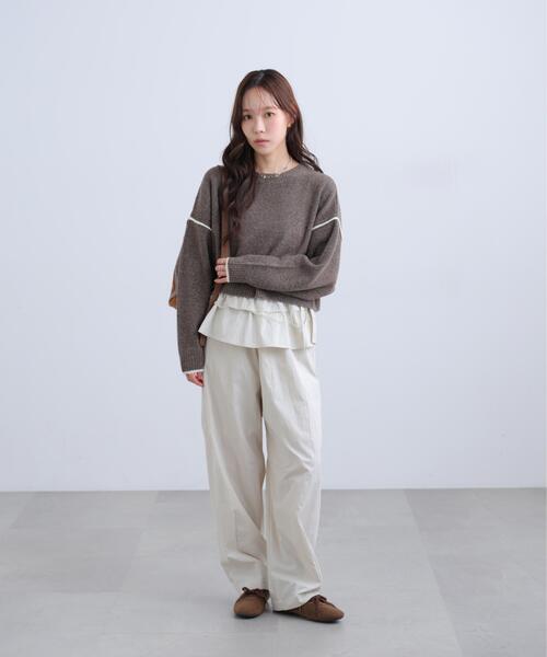 FREE'S MART(フリーズマート)の「◆カバーフリルパンツ(その他パンツ・レディース・ホワイト/ブラウン・SMALL/MEDIUM)」の7枚目の写真