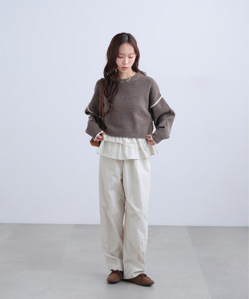 FREE'S MART(フリーズマート)の「◆カバーフリルパンツ(その他パンツ・レディース・ホワイト/ブラウン・SMALL/MEDIUM)」の8枚目の写真