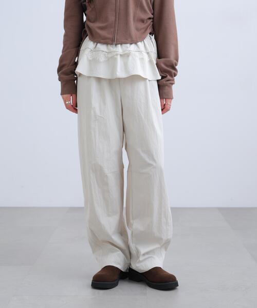 FREE'S MART(フリーズマート)の「◆カバーフリルパンツ(その他パンツ・レディース・ホワイト/ブラウン・SMALL/MEDIUM)」の9枚目の写真