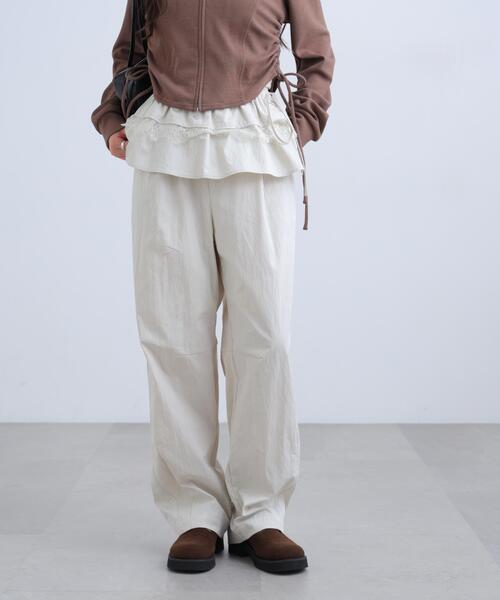 FREE'S MART(フリーズマート)の「◆カバーフリルパンツ(その他パンツ・レディース・ホワイト/ブラウン・SMALL/MEDIUM)」の10枚目の写真