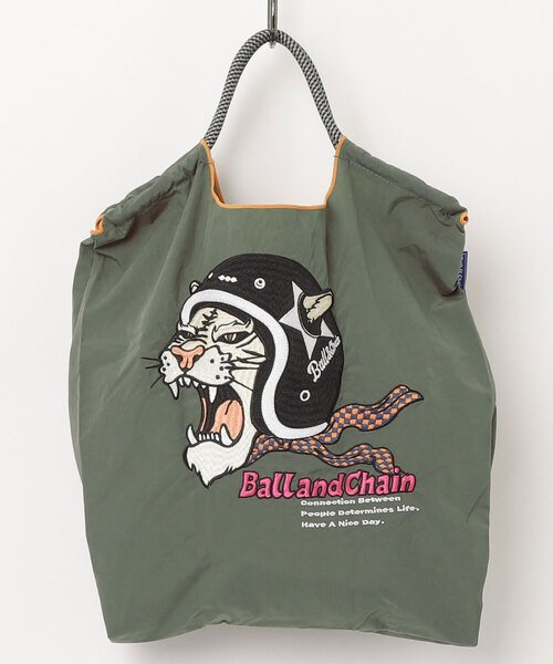 Ball&Chain(ボールアンドチェーン)の「Ball&Chain(ボールアンドチェーン) H.TIGER/Mサイズ(トートバッグ・レディース・チャコールグレー・F)」の1枚目の写真