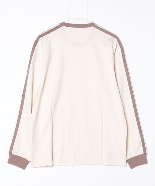 adidas(アディダス)の「アディダス adidas エッセンシャル プラス ルーズフィット スリーストライプス シングルジャージー 長袖Tシャツ(Tシャツ/カットソー・メンズ・サックスブルー/アイボリー・LL/S/M/L/3L)」の13枚目の写真