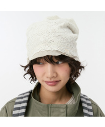 OHESHIO（オヘシオ）の「REVERSIBLE LAYERED KNIT BEANIE, CREAM（ニットキャップ/ビーニー）」