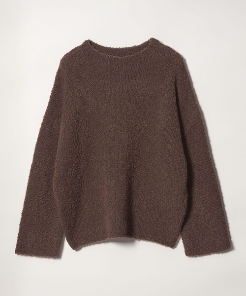 conte(コンテ)の「<conte>ミックス ブークレー ニットプルオーバー(ニット/セーター・レディース・ベージュ/ダークブラウン・FREE)」の2枚目の写真