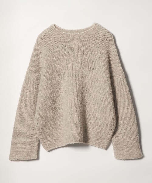 conte(コンテ)の「<conte>ミックス ブークレー ニットプルオーバー(ニット/セーター・レディース・ベージュ/ダークブラウン・FREE)」の3枚目の写真