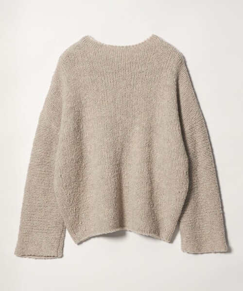 conte(コンテ)の「<conte>ミックス ブークレー ニットプルオーバー(ニット/セーター・レディース・ベージュ/ダークブラウン・FREE)」の4枚目の写真