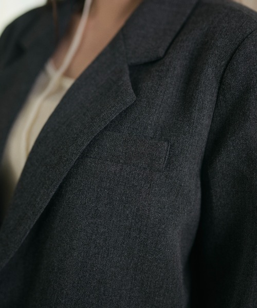 LAULEN（ローレン）の「double tailored jacket /ダブルテーラードジャケット（テーラードジャケット・レディース・カーキ/ブラウン/グレー・FREE）」の15枚目の写真