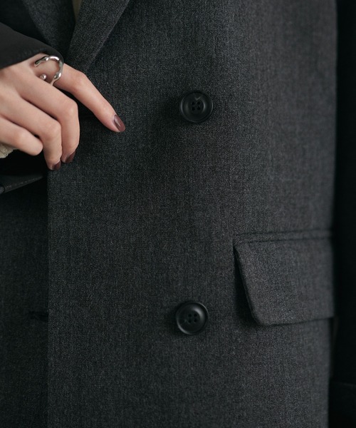 LAULEN（ローレン）の「double tailored jacket /ダブルテーラードジャケット（テーラードジャケット・レディース・カーキ/ブラウン/グレー・FREE）」の16枚目の写真