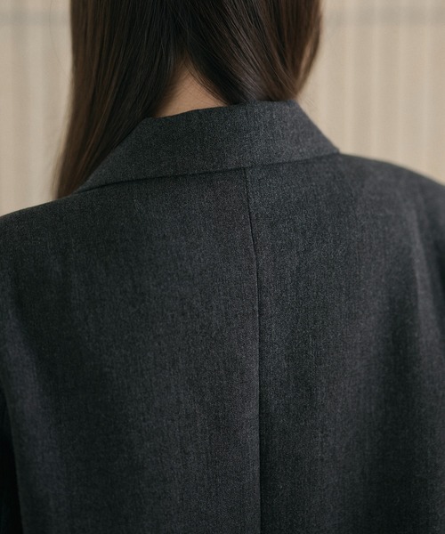 LAULEN（ローレン）の「double tailored jacket /ダブルテーラードジャケット（テーラードジャケット・レディース・カーキ/ブラウン/グレー・FREE）」の20枚目の写真