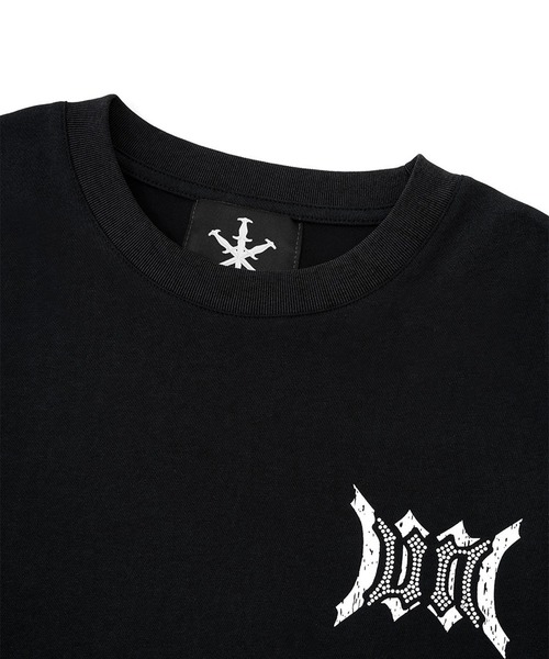 UNKNOWN LONDON(アンノウン・ロンドン)の「Unknown-Cursive Rhinestone Layered Long Sleeve(Tシャツ/カットソー・メンズ・ホワイト/ブラック・FREE)」の20枚目の写真