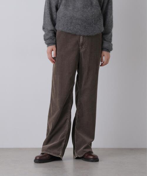 YLEVE（イレーヴ）の「YLEVE / [UNISEX] SULFUR-DYED BLEACHED CORDUROY PANTS（その他パンツ・メンズ・ブラウン/ネイビー・3/0/2/1/4）」の4枚目の写真