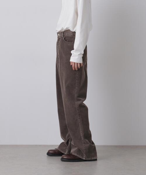 YLEVE（イレーヴ）の「YLEVE / [UNISEX] SULFUR-DYED BLEACHED CORDUROY PANTS（その他パンツ・メンズ・ブラウン/ネイビー・3/0/2/1/4）」の6枚目の写真
