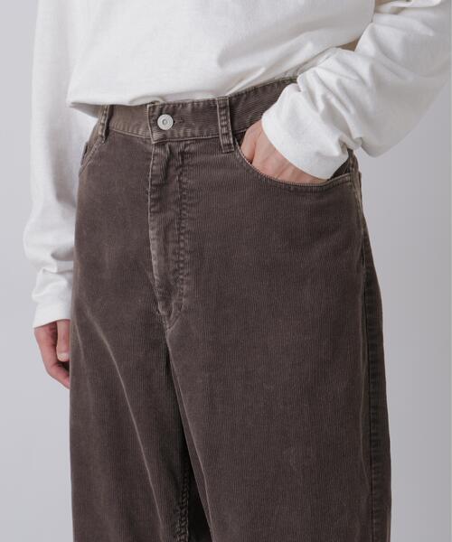 YLEVE（イレーヴ）の「YLEVE / [UNISEX] SULFUR-DYED BLEACHED CORDUROY PANTS（その他パンツ・メンズ・ブラウン/ネイビー・3/0/2/1/4）」の8枚目の写真