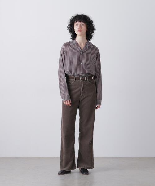 YLEVE（イレーヴ）の「YLEVE / [UNISEX] SULFUR-DYED BLEACHED CORDUROY PANTS（その他パンツ・メンズ・ブラウン/ネイビー・3/0/2/1/4）」の9枚目の写真