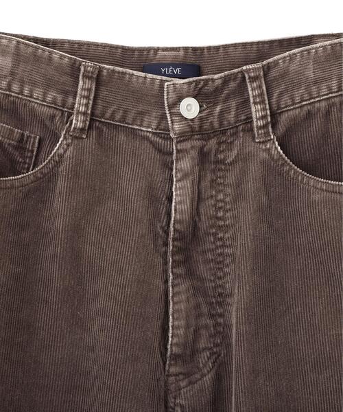 YLEVE（イレーヴ）の「YLEVE / [UNISEX] SULFUR-DYED BLEACHED CORDUROY PANTS（その他パンツ・メンズ・ブラウン/ネイビー・3/0/2/1/4）」の12枚目の写真