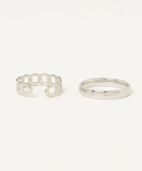tunee(チュニー)の「【466933】シンプルシルバーリング2点セット(RZ)(リング・レディース・シルバー系1/シルバー系2・FREE)」の10枚目の写真