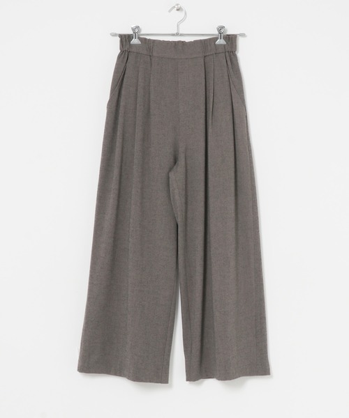 ITEMS URBANRESEARCH(アイテムズ アーバンリサーチ)の「ウールライクイージーパンツ(その他パンツ・レディース・ベージュ/チャコールグレー・FREE)」の18枚目の写真