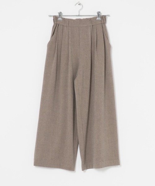 ITEMS URBANRESEARCH(アイテムズ アーバンリサーチ)の「ウールライクイージーパンツ(その他パンツ・レディース・ベージュ/チャコールグレー・FREE)」の20枚目の写真