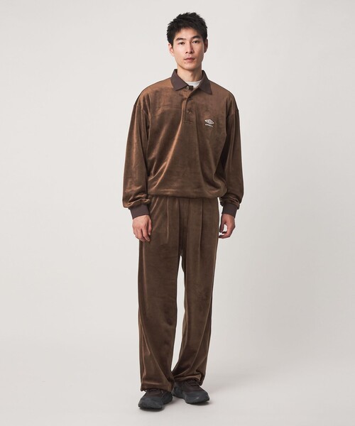 UMBRO(アンブロ)の「【別注】<UMBRO>ベロア イージー ワイドパンツ(その他パンツ・メンズ・ブラック/ダークブラウン・M/L)」の6枚目の写真
