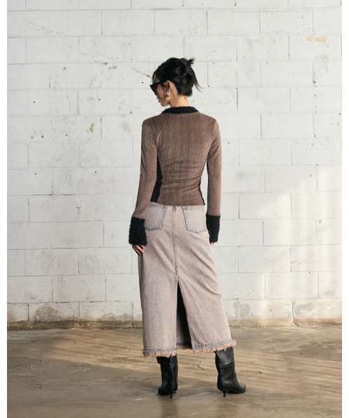 NO EXTRA TOUCH（ノー・エクストラ・タッチ）の「Hairy Fur Cardigan (Brown) / 25WTKC001BR（カーディガン/ボレロ・レディース・その他・SMALL/MEDIUM/X-SMALL）」の10枚目の写真