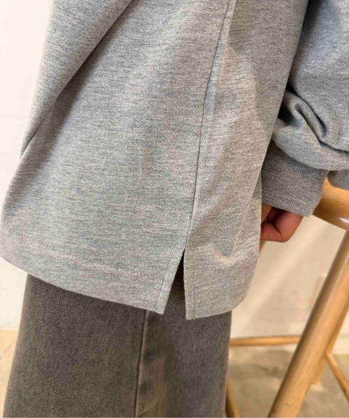 AS KNOW AS plus(アズノゥアズプラス)の「☆オーバーサイズ キラリとフォトプリントロンT【UNISEX ITEM】(Tシャツ/カットソー・レディース・スミクロ/杢グレー/キナリ・FREE)」の18枚目の写真