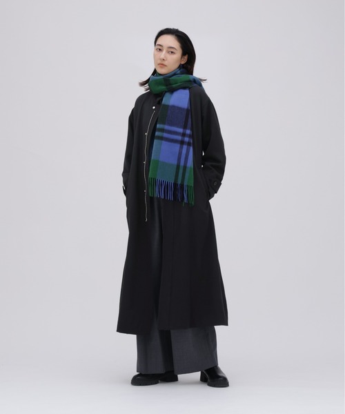 YLEVE(イレーヴ)の「YLEVE / WOOL GABA ZIP COAT(ダウンジャケット/コート・レディース・グレー/ネイビー・0/1)」の5枚目の写真