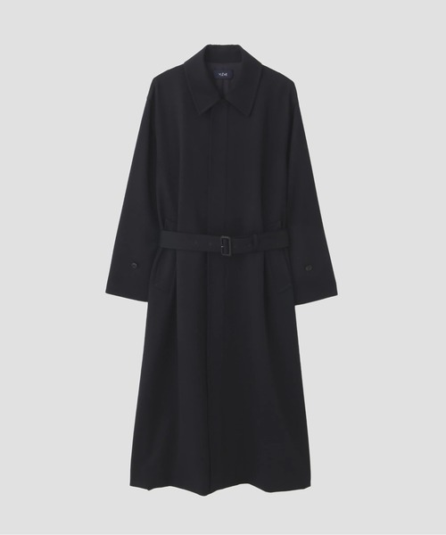 YLEVE(イレーヴ)の「YLEVE / WOOL GABA ZIP COAT(ダウンジャケット/コート・レディース・グレー/ネイビー・0/1)」の9枚目の写真