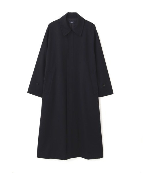 YLEVE(イレーヴ)の「YLEVE / WOOL GABA ZIP COAT(ダウンジャケット/コート・レディース・グレー/ネイビー・0/1)」の10枚目の写真