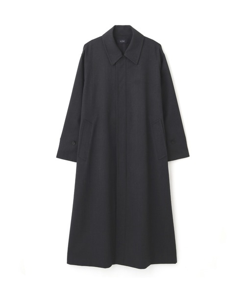 YLEVE(イレーヴ)の「YLEVE / WOOL GABA ZIP COAT(ダウンジャケット/コート・レディース・グレー/ネイビー・0/1)」の12枚目の写真