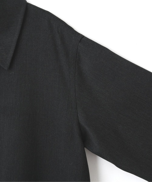 YLEVE(イレーヴ)の「YLEVE / WOOL GABA ZIP COAT(ダウンジャケット/コート・レディース・グレー/ネイビー・0/1)」の15枚目の写真