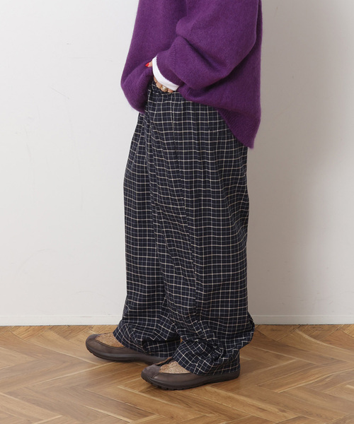 JOURNAL STANDARD LUXE(ジャーナルスタンダード ラックス)の「ビエラチェック イージーパンツ(その他パンツ・レディース・ブルー系その他/ネイビー/ピンク系その他・FREE)」の14枚目の写真