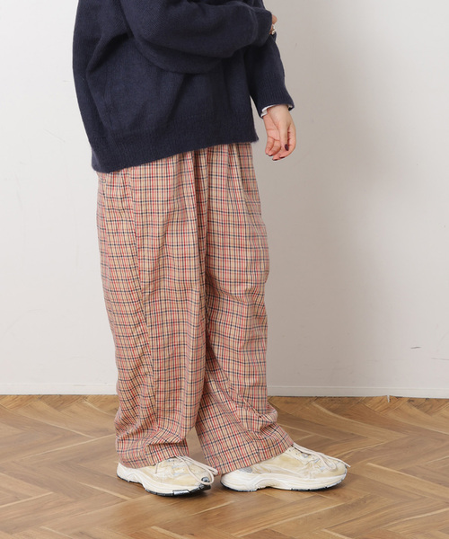 JOURNAL STANDARD LUXE(ジャーナルスタンダード ラックス)の「ビエラチェック イージーパンツ(その他パンツ・レディース・ブルー系その他/ネイビー/ピンク系その他・FREE)」の9枚目の写真