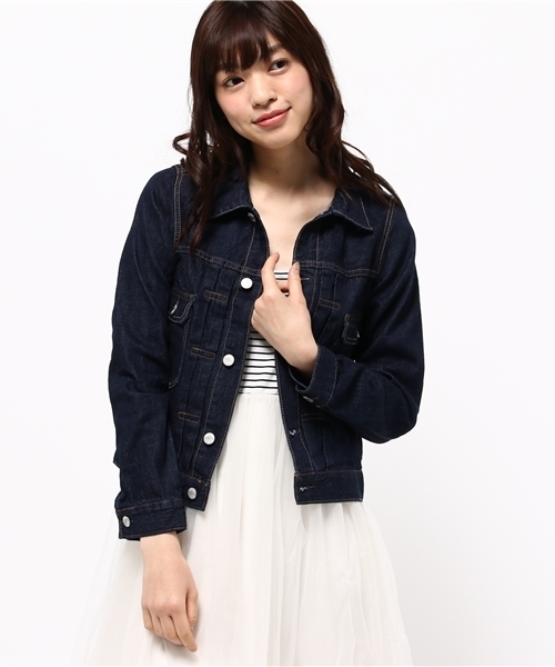 CIAOPANIC(チャオパニック)の「【Ciaopanic】 デニムセカンドGジャン(デニムジャケット・レディース・インディゴブルー/ブルー・FREE)」の2枚目の写真