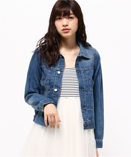 CIAOPANIC(チャオパニック)の「【Ciaopanic】 デニムセカンドGジャン(デニムジャケット・レディース・インディゴブルー/ブルー・FREE)」の1枚目の写真