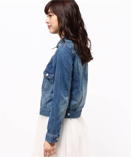 CIAOPANIC(チャオパニック)の「【Ciaopanic】 デニムセカンドGジャン(デニムジャケット・レディース・インディゴブルー/ブルー・FREE)」の4枚目の写真