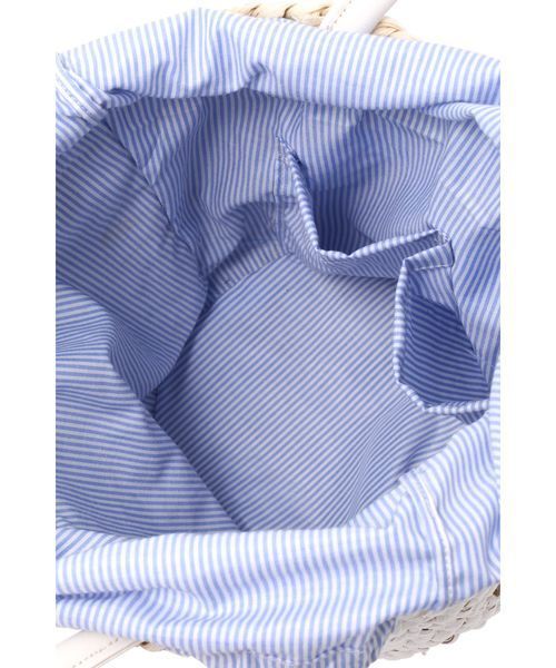 NATURAL BEAUTY BASIC（ナチュラルビューティーベーシック）の「ホワイトペイントバスケット（トートバッグ・レディース・ホワイト・ﾌﾘ-）」の7枚目の写真