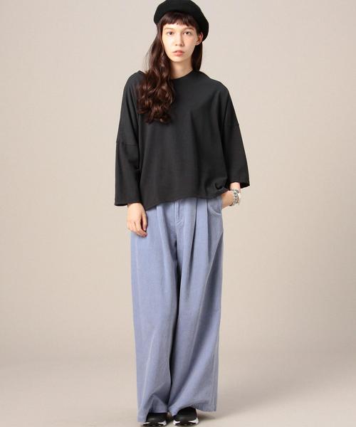 BEAUTY&YOUTH UNITED ARROWS(ビューティーアンドユースユナイテッドアローズ)の「BY ウラケビッグドルマン8分袖カットソー◆(Tシャツ/カットソー・レディース・ナチュラル/オレンジ系その他/オリーブ/ネイビー・FREE)」の13枚目の写真
