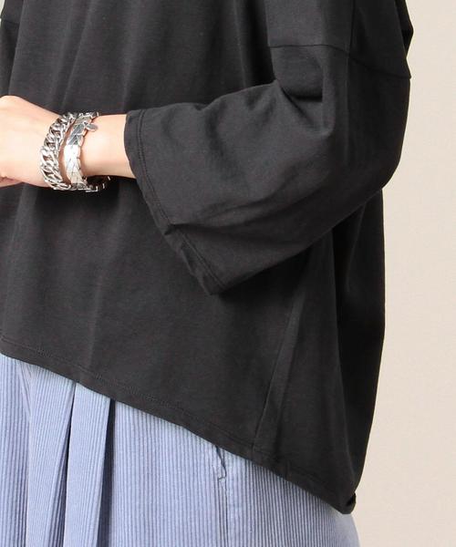 BEAUTY&YOUTH UNITED ARROWS(ビューティーアンドユースユナイテッドアローズ)の「BY ウラケビッグドルマン8分袖カットソー◆(Tシャツ/カットソー・レディース・ナチュラル/オレンジ系その他/オリーブ/ネイビー・FREE)」の15枚目の写真