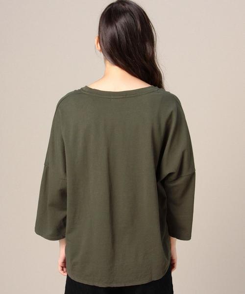 BEAUTY&YOUTH UNITED ARROWS(ビューティーアンドユースユナイテッドアローズ)の「BY ウラケビッグドルマン8分袖カットソー◆(Tシャツ/カットソー・レディース・ナチュラル/オレンジ系その他/オリーブ/ネイビー・FREE)」の10枚目の写真