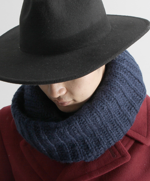 WEGO（ウィゴー）の「WEGO/プレーンスヌード（ネックウォーマー/スヌード・メンズ・ブラック/サックスブルー/ワイン/ライトピンク/杢グレー/ライトイエロー/ネイビー/ライトパープル/ブルー/ピンク/レッド/ホワイト/ベージュ/ダークグレー/ダークベージュ・FREE）」の7枚目の写真